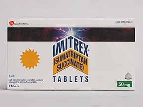 Imitrex générique (sumatriptan) 50 mg